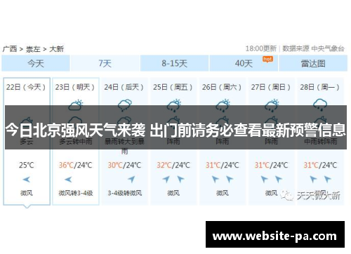 今日北京强风天气来袭 出门前请务必查看最新预警信息 今日北京强风天气来袭 出门前请务必查看最新预警信息